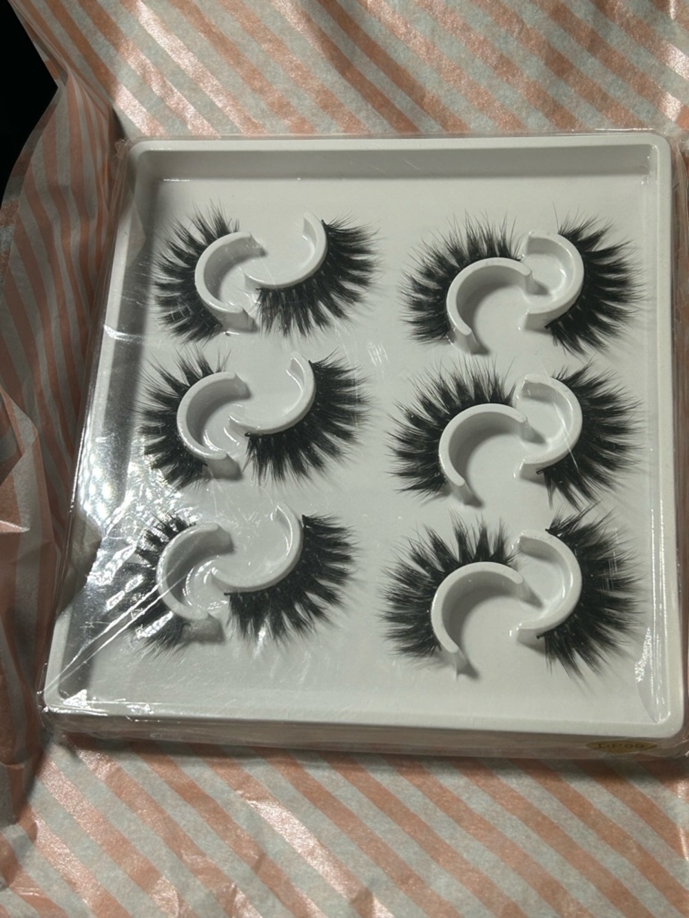 Dramatic Black Faux Mink False Eyelashes - 6 Pairs